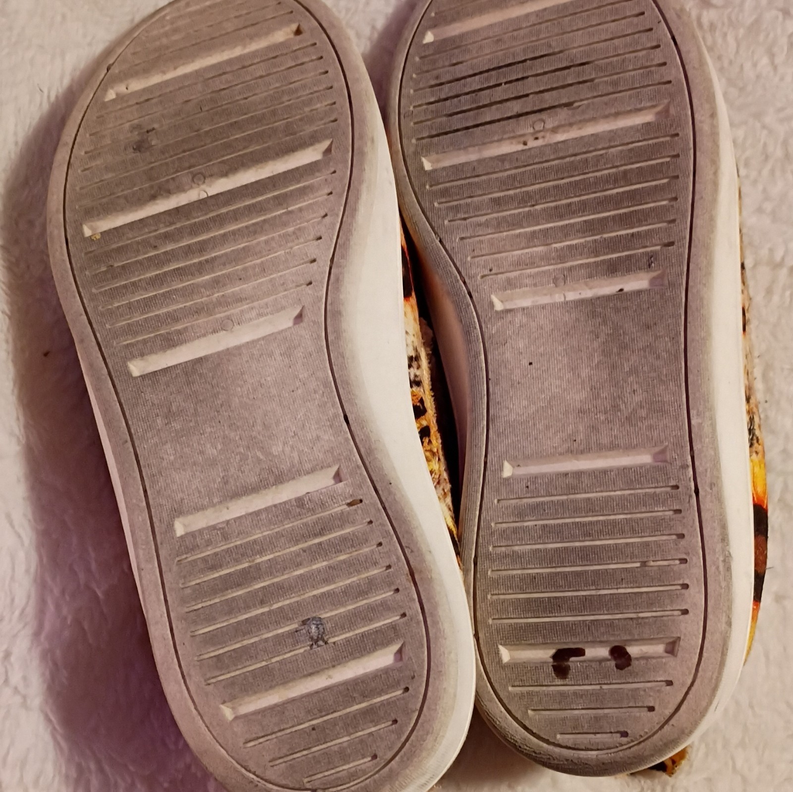 Women’s Slip-On Comfort Casual Shoes US 8 Yellow Sunflower Floral Cotton