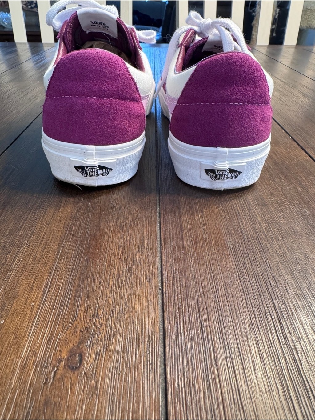 Vans Sk8-Low Dark Purple White Suede Sneakers Men 7 Women’s 8.5 Y2K Streetwear