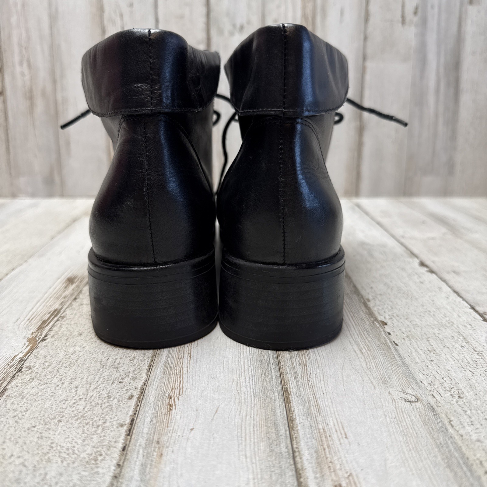 VTG Classic Elements Shoes Womens Sz 8.5 M (AA) Black Lenni Ankle Boots