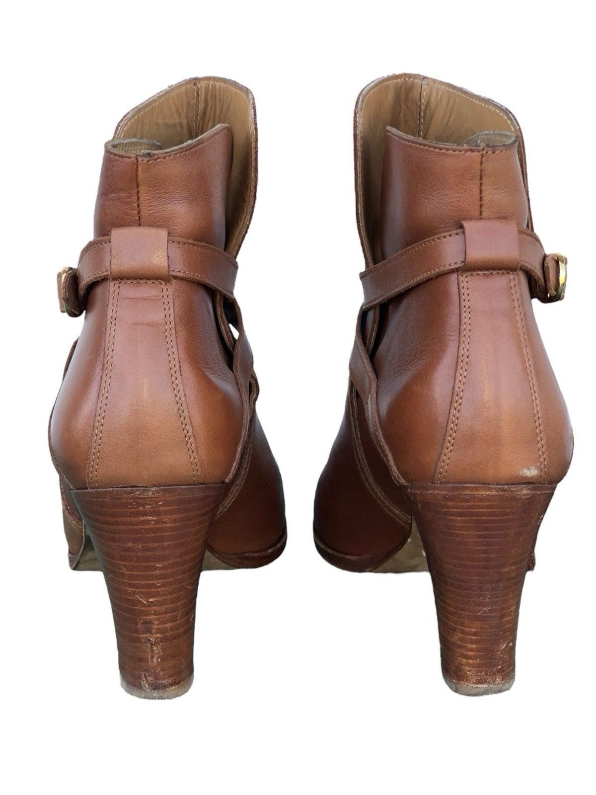 Sézane Montana High Boots – Camel Color Smooth 100% Bovine leather Upper Size 39
