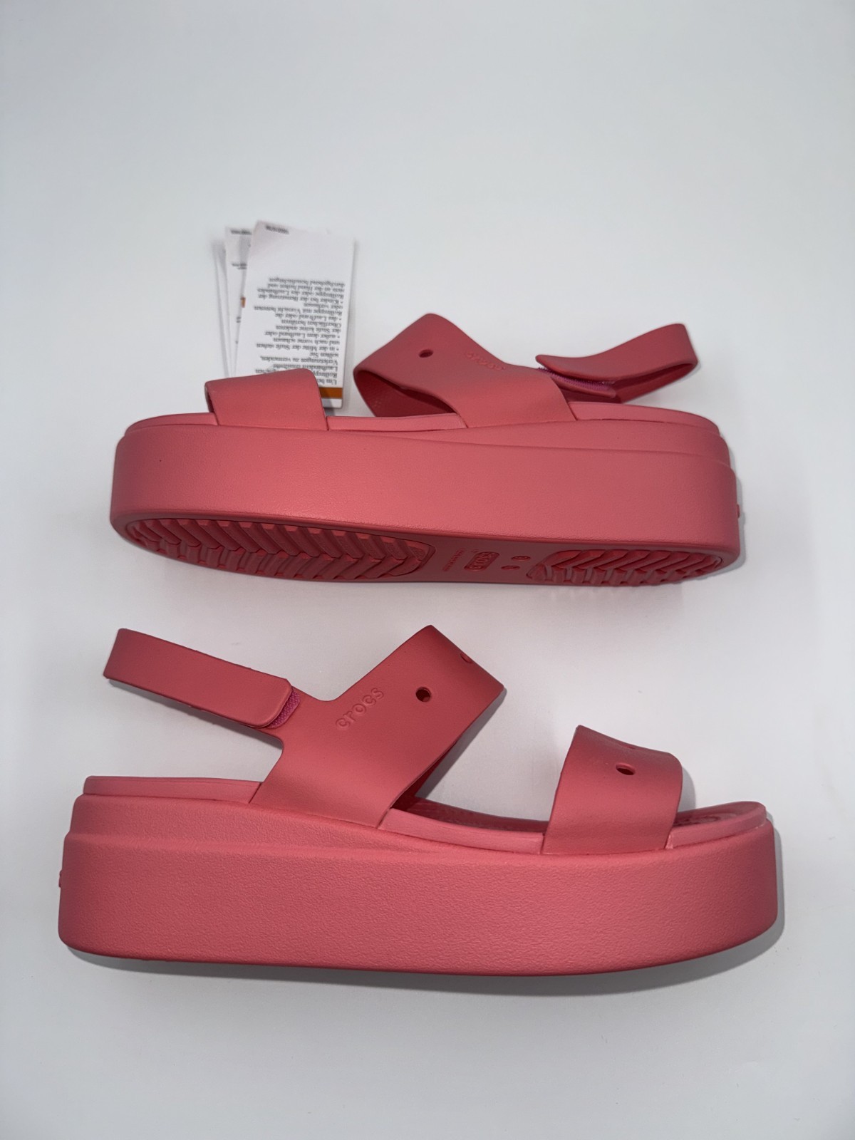 Crocs Brooklyn Low Wedge Women’s Sandals Pink Platform Pick Size