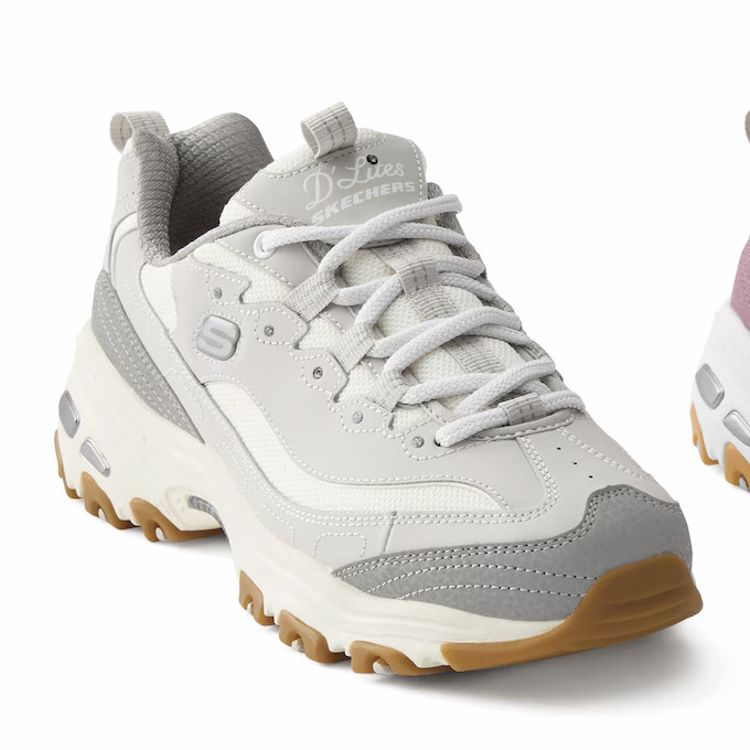 Women’s Skechers D’Lites Popular Vote Shoe in Genuine Leather
