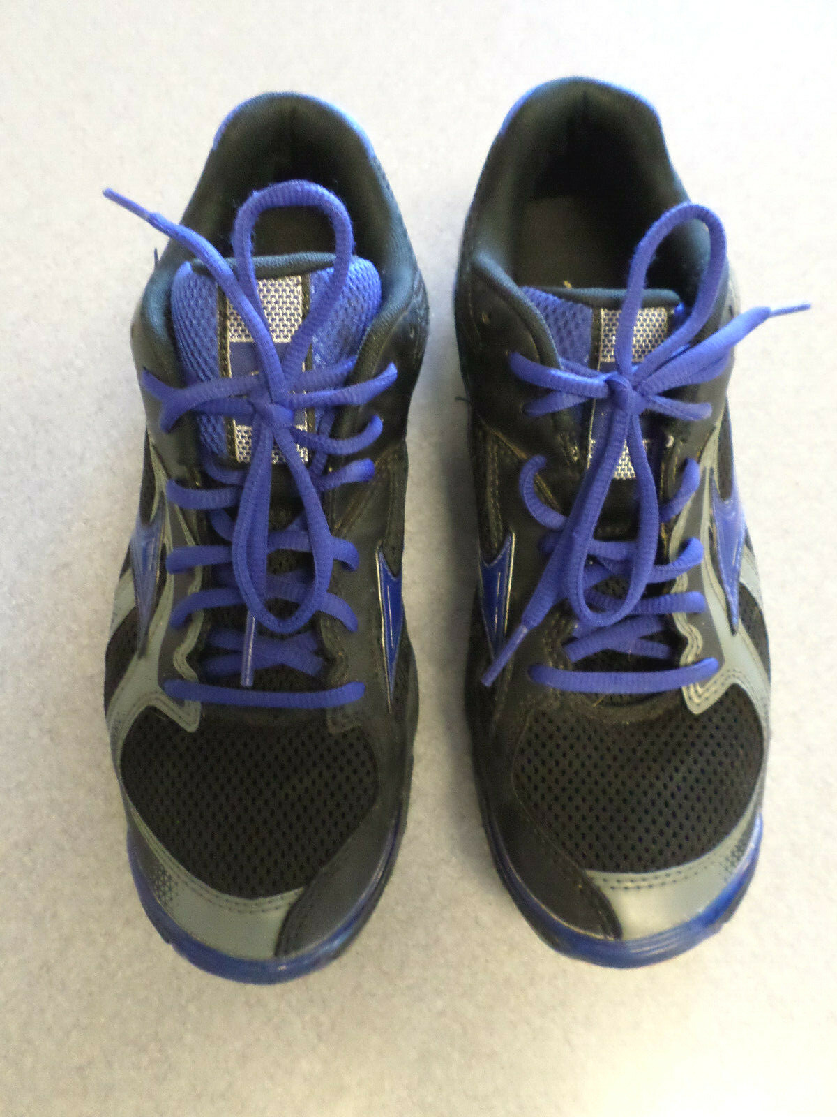 Mizuno «Wave Bolt 5» Black, Blue and Gray Volleyball Shoes. Women’s 9.5 (eur 40)