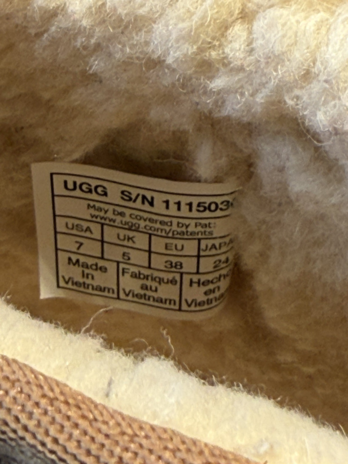 UGG Essential Mini Boot 1115030 Chestnut 38 Size 7 New (other) see description