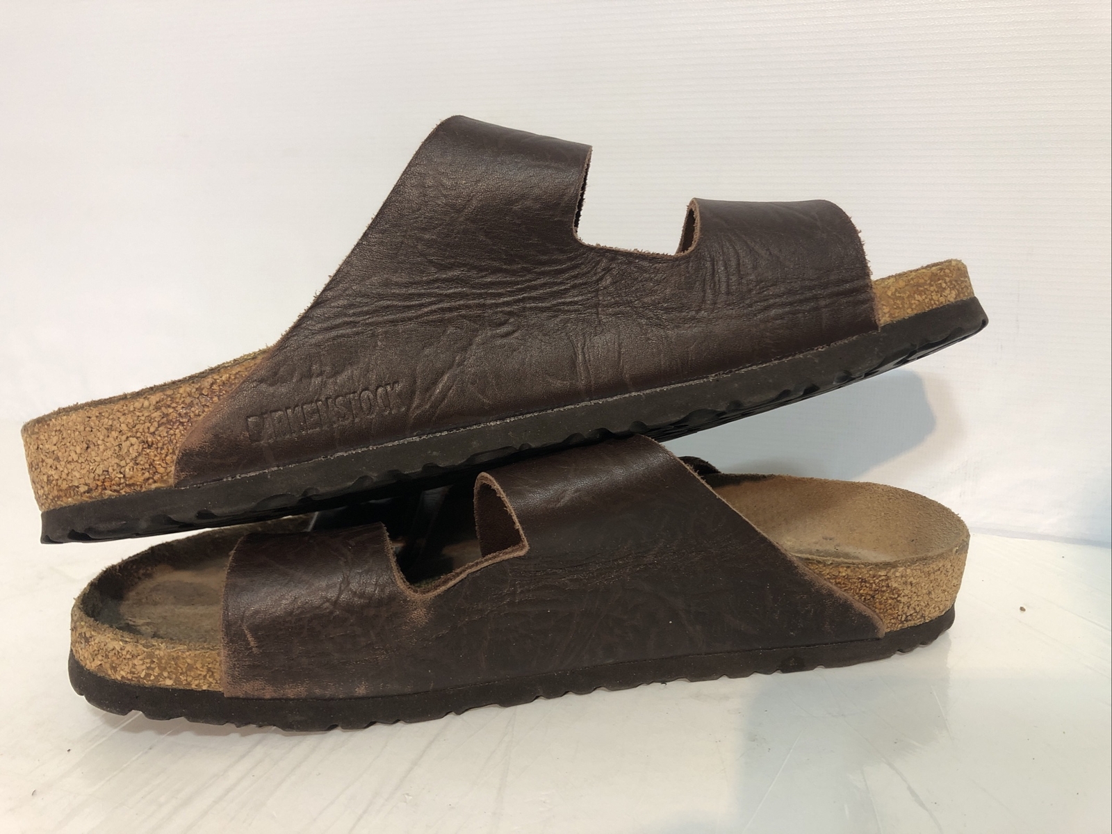 Birkenstock 265 Arizona Chocolate Brown Strappy Buckle Sandal Size 8-8 1/2 EUR 4