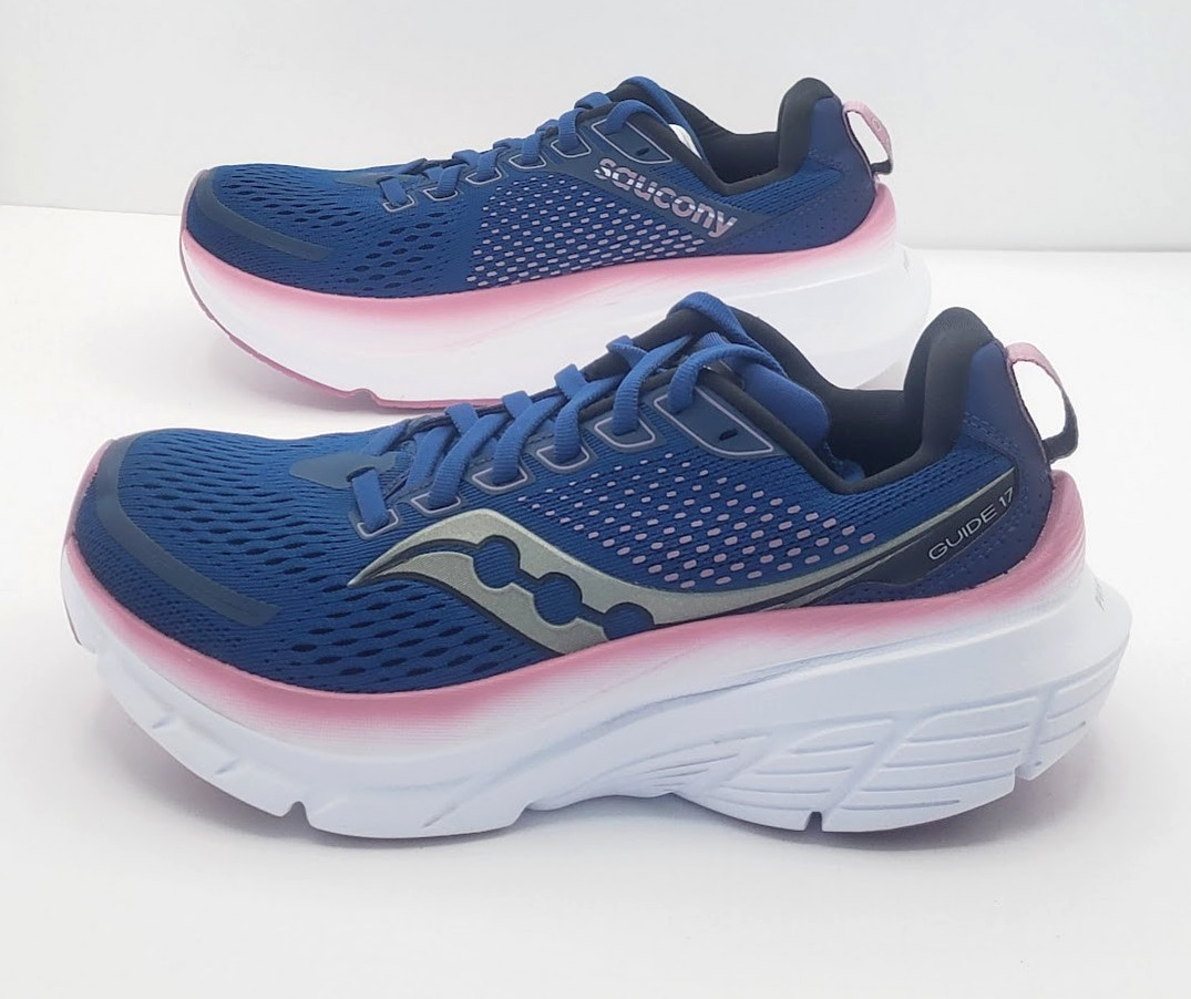 Saucony Womens (Size 7 Medium B/M) Guide 18 Blue Running Shoes EXCELLENT