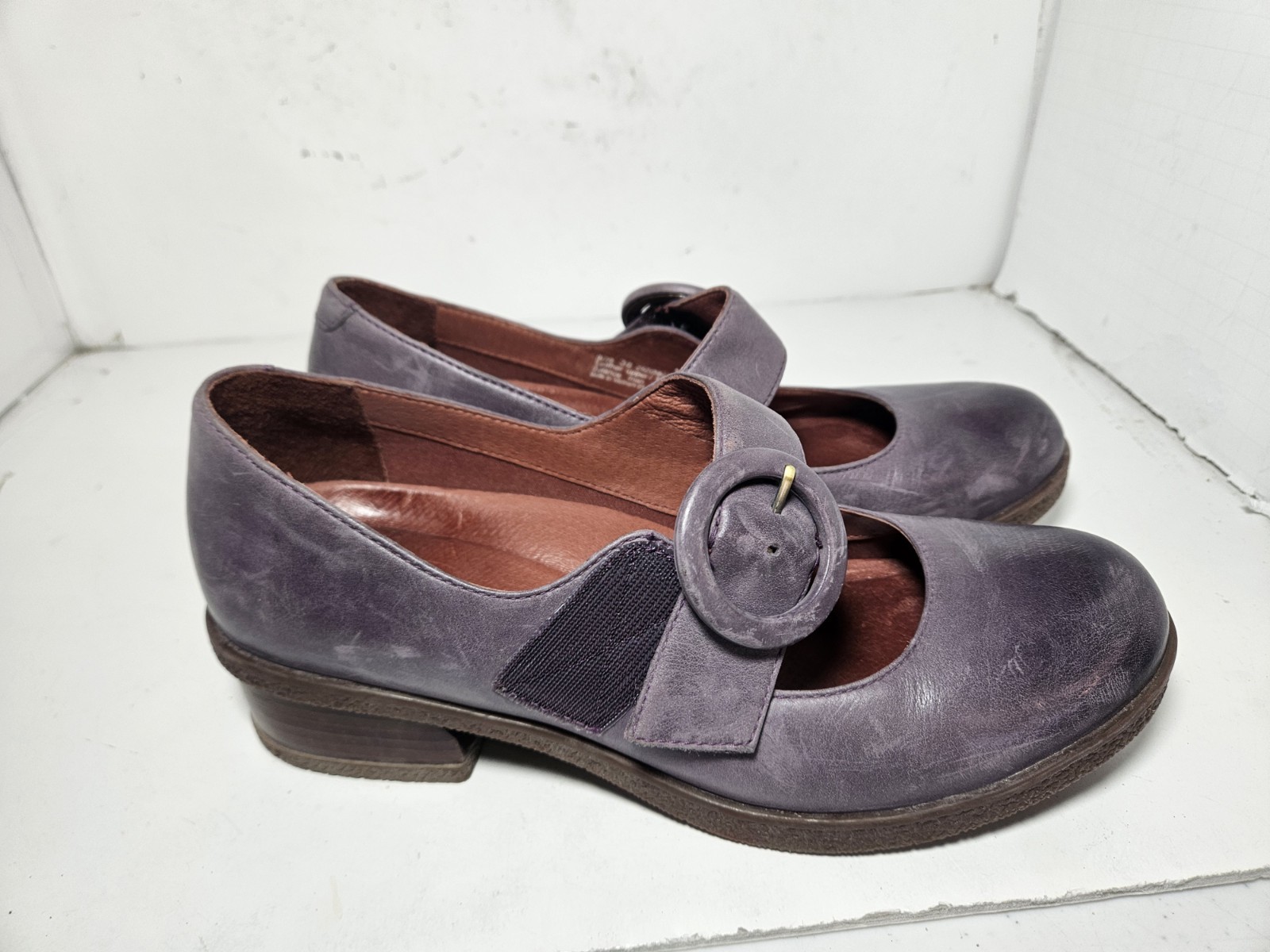 Dansko Brandy Mary Jane Burnished Leather Shoes Womens EU 38 US 7.5-8