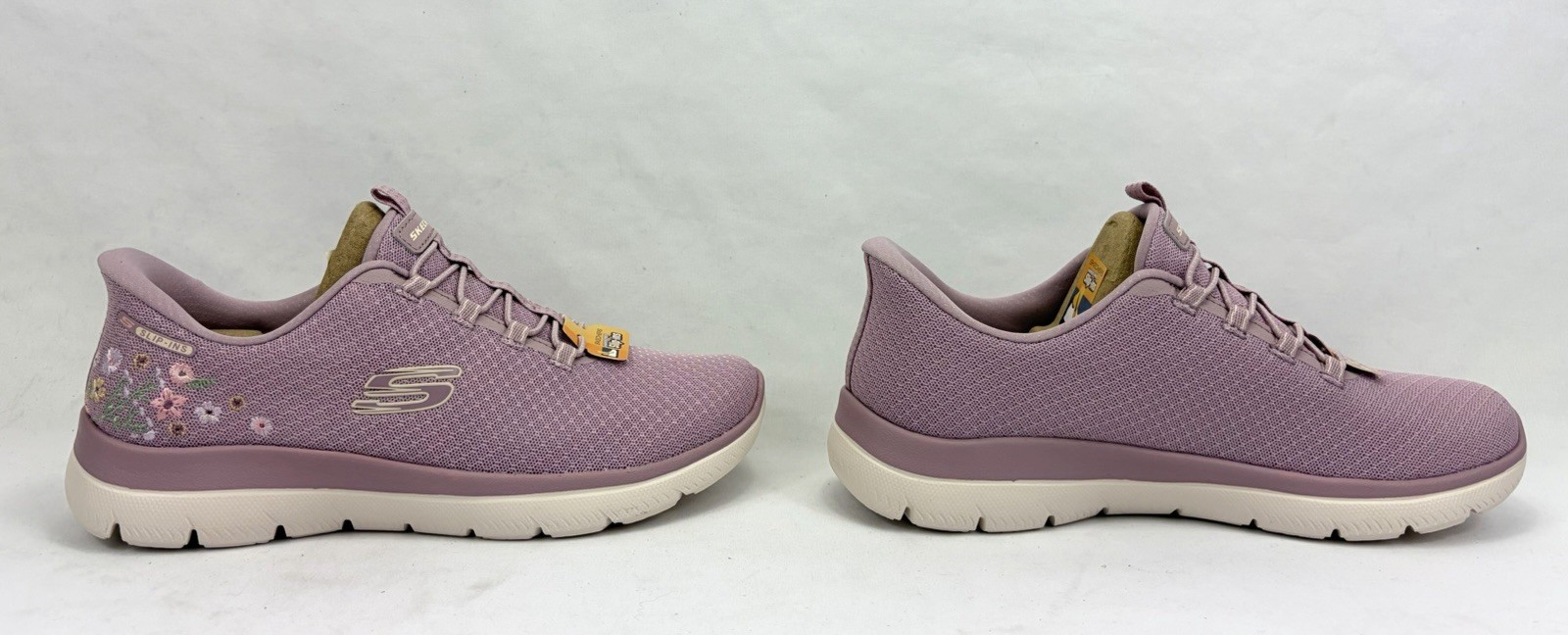 Skechers Slip-Ins Summits Spring Blossom Sneaker Shoes Mauve Women 6.5 NIB