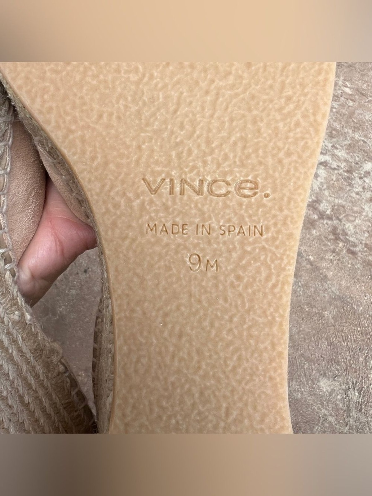 NEW Vince Cecilia Ankle Strap Espadrille Wedge Suede Sz 9