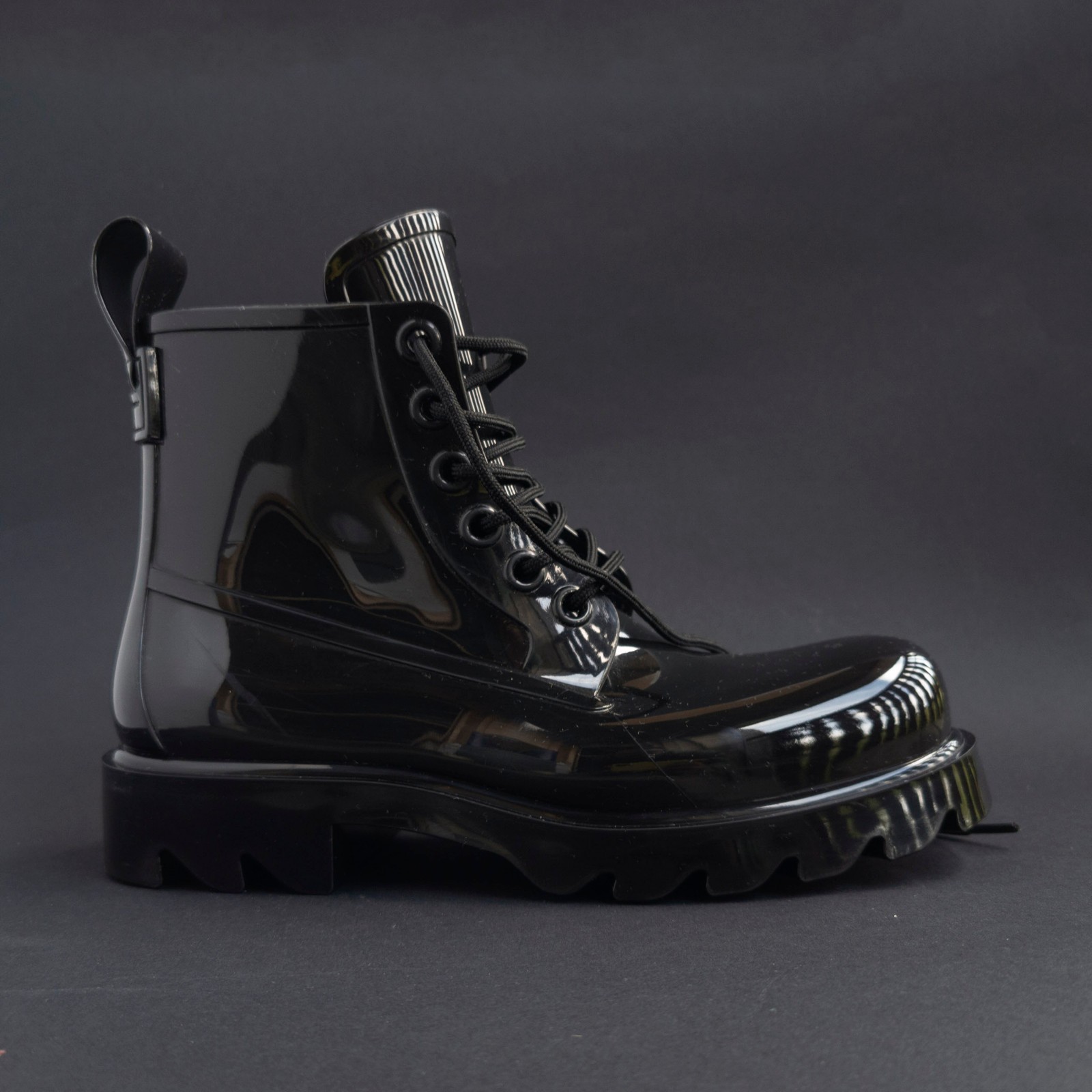 NP~650€ Bottega Veneta rubber boots 37 rubber stride boot black shiny