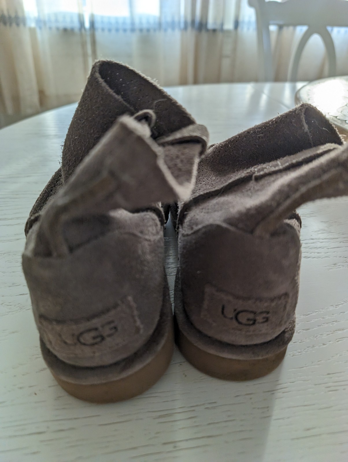 Ugg Classic Mini Perforated Ankle Unlined Boot Gray, Size 7