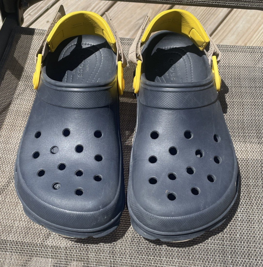 CROCS Womens ALL-TERRAIN CLOG 206340-4LH UNISEX NAVY US W 9 M 7 Exc.