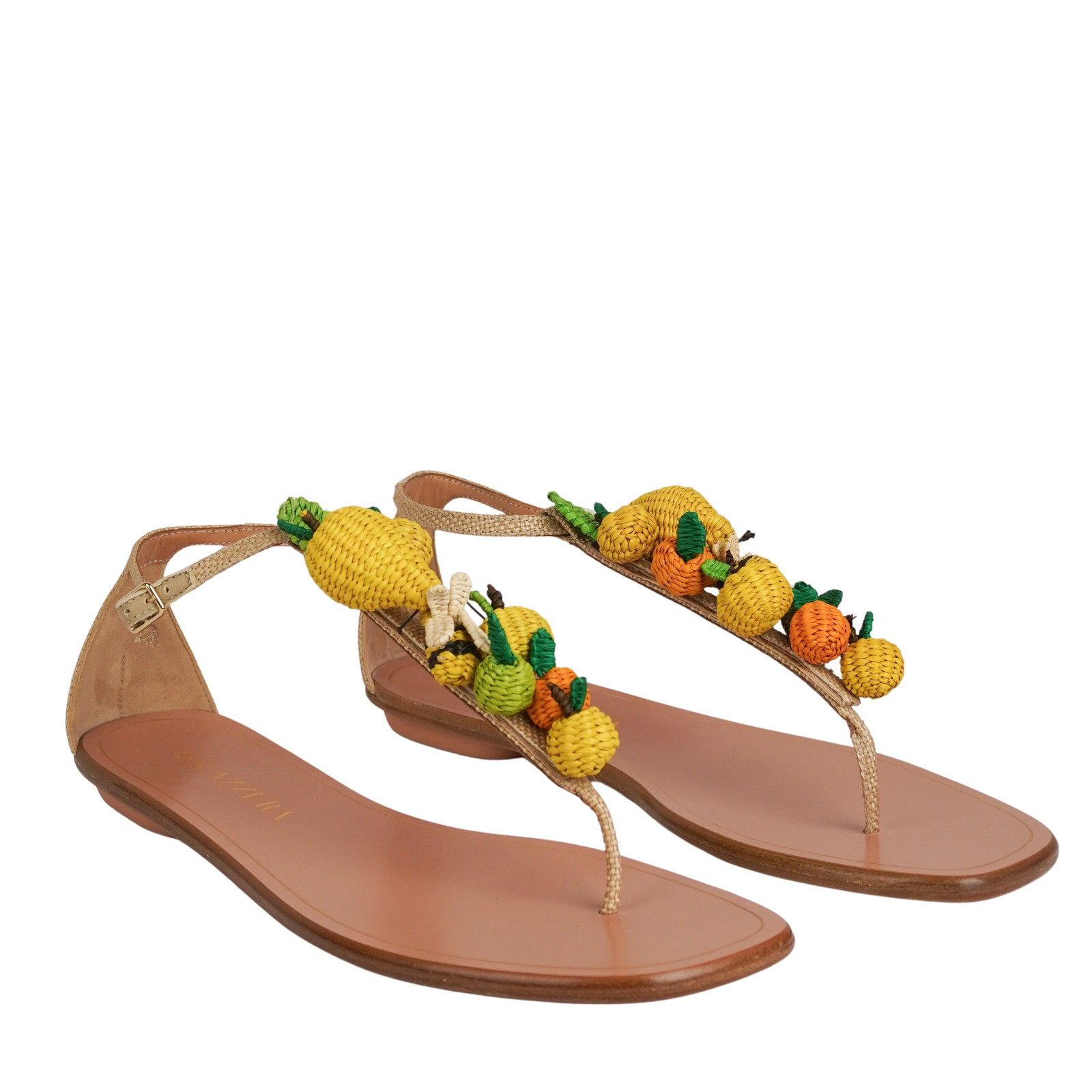 Aquazzura Citrus Punch Sandals in Lino