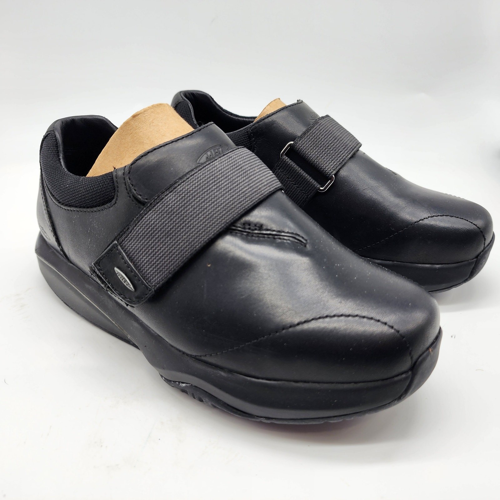 MBT Rome Black Leather Rocker Shoes Women’s EU 35 US 4-4.5