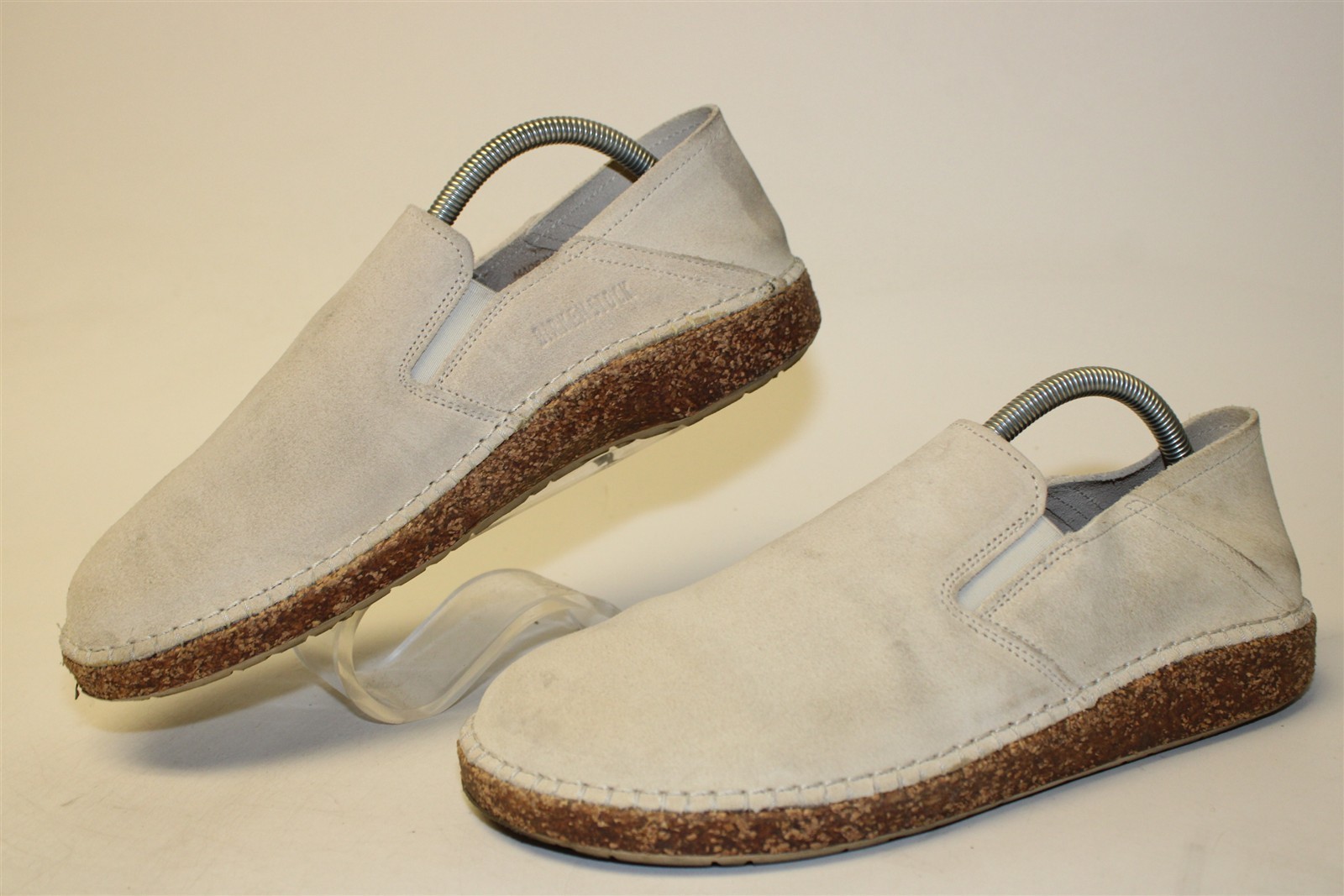 Birkenstock Callan Suede Slip On Loafers Womens 10 N 41 Mens 8 Light Beige Shoes