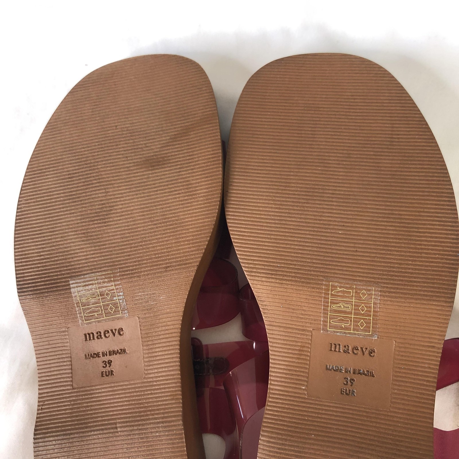 Maeve Shoes Womens Size 8.5 Pink Jelly Strappy Platform Sandals Fishermen Beach