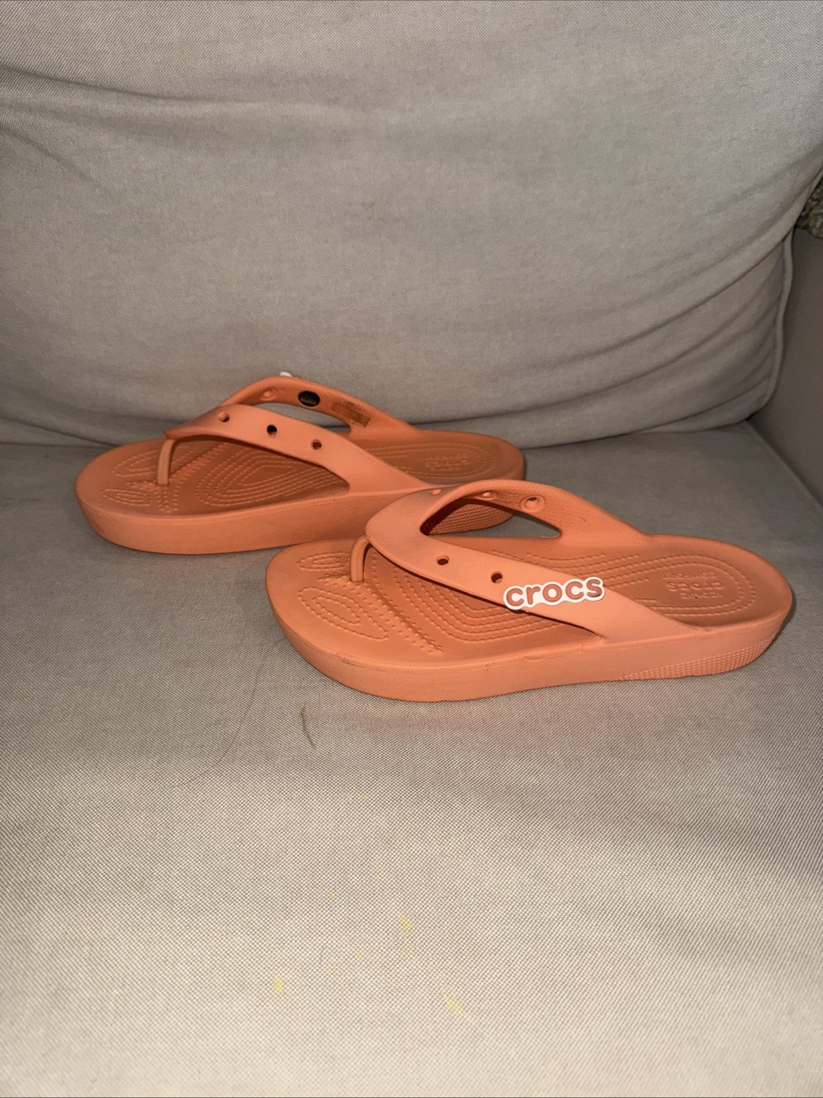 Crocs Women’s Classic Platform Flip Papaya Women’s Size 8