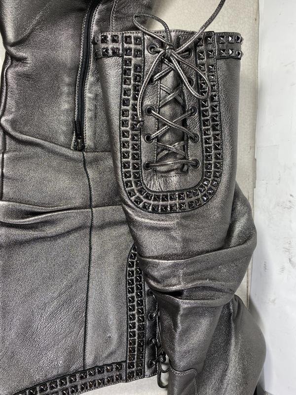 Women Le Silla boots silver leather 40