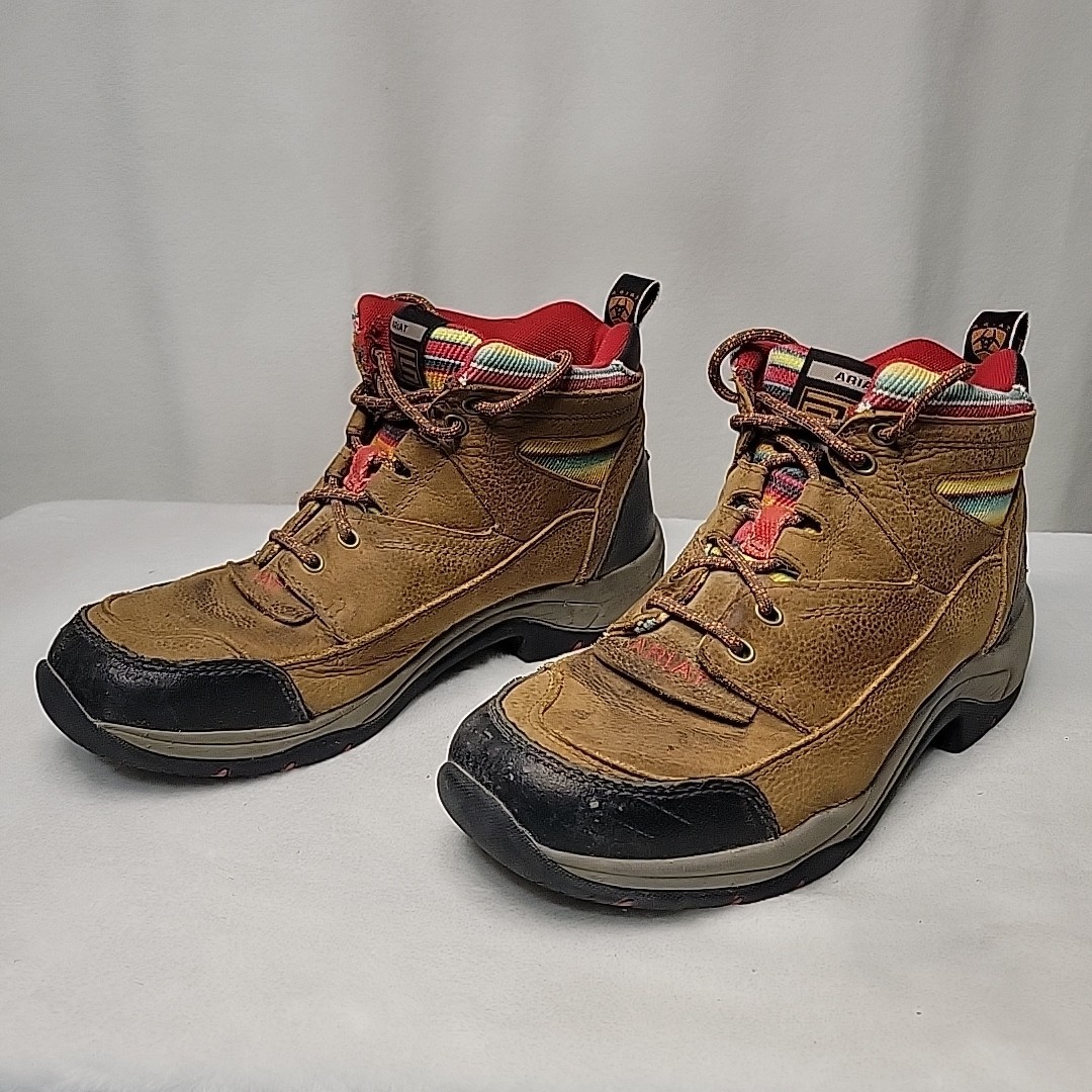 Ariat ATS Women’s Leather Work Boots Brown Size 8.5B Lace-Up Hiking Outdoor