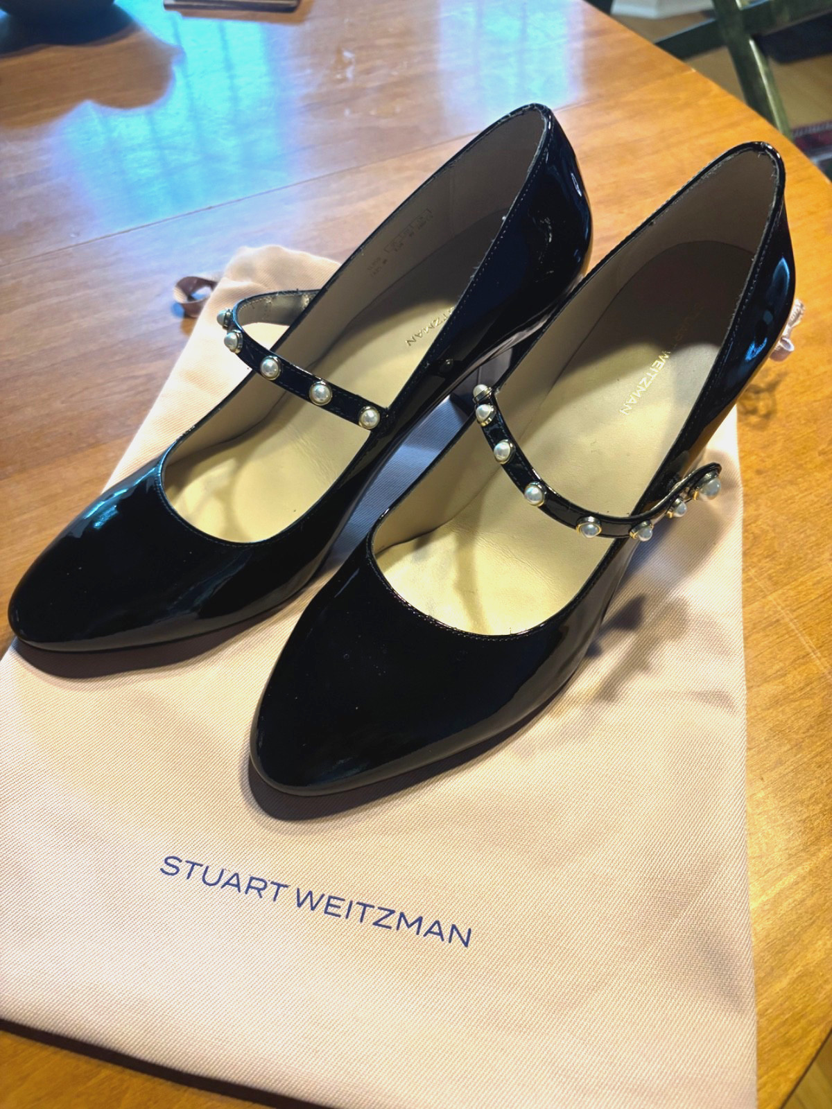 Stuart Weitzman Ari Pearl Mary Jane 9.5
