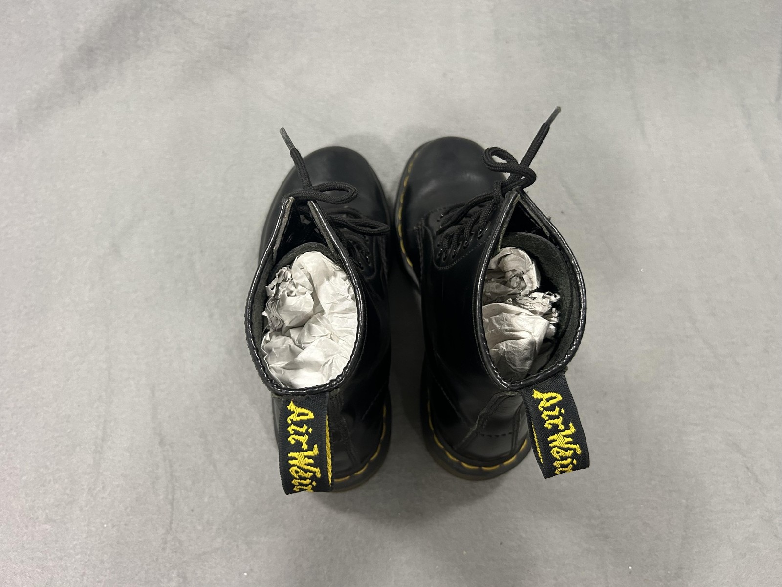 Dr. Martens Boots Women’s 6 Black Leather Combat Ankle 8 Eyes Punk Grunge