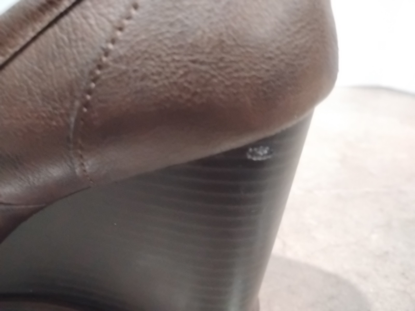Sun + Stone JETTA Wedge Loafer Brown Women’s 9.5 Y2K
