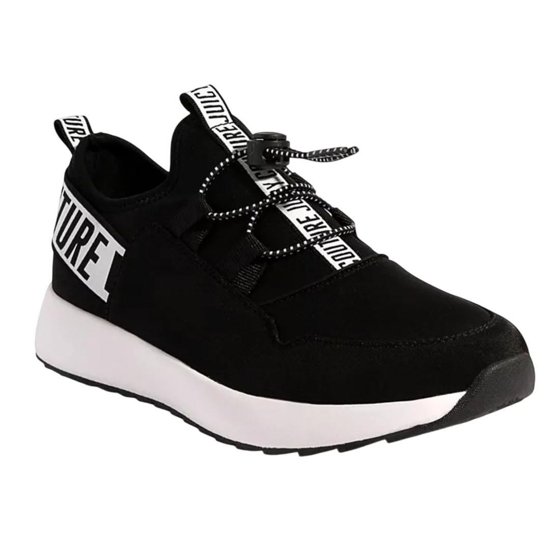 Y2K inspired Juicy Couture Black Logo Toggle Slip-On Sneakers size 9.5 women NWT