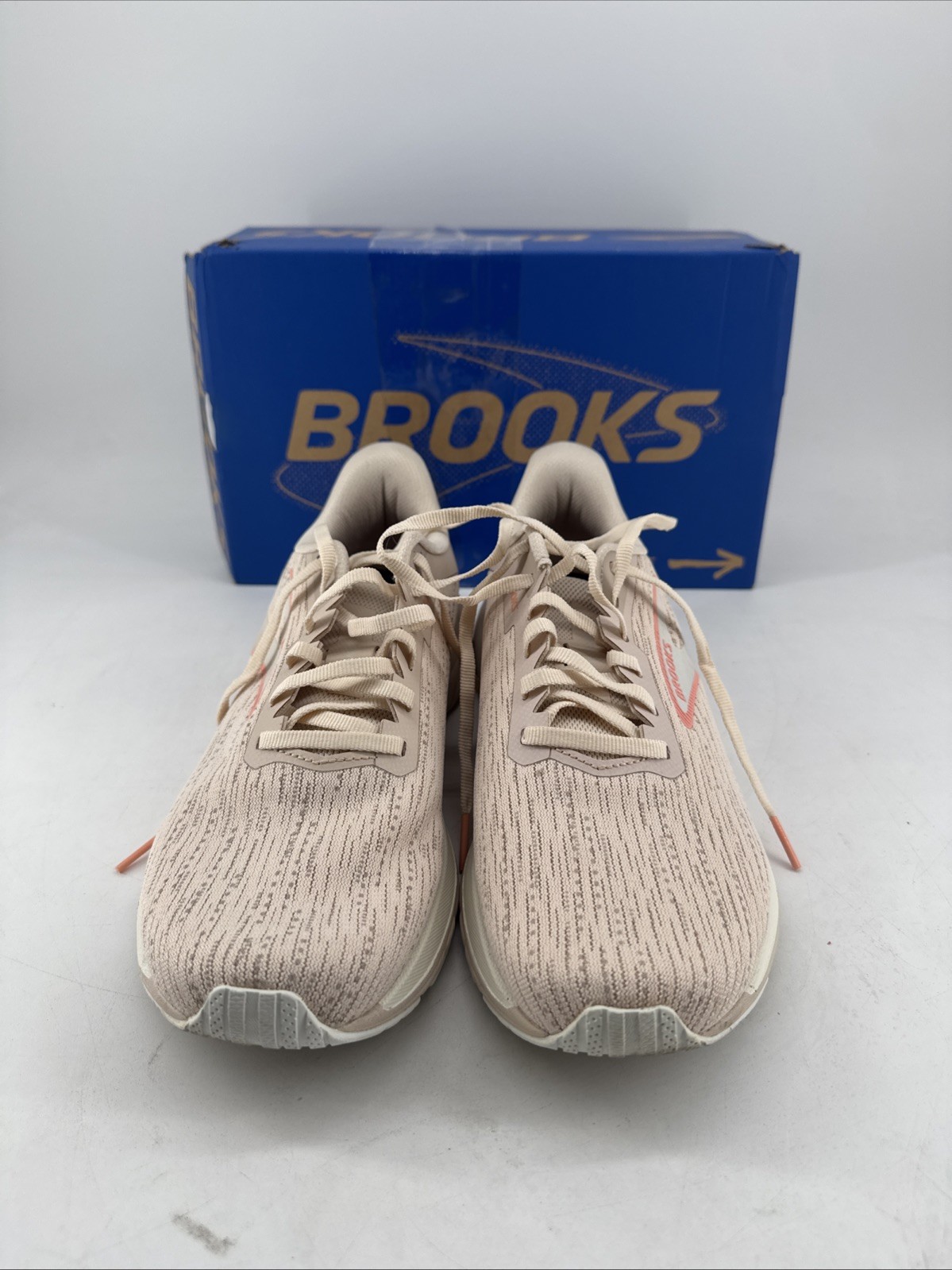 Brooks Anthem 7 Women’s Size 9 Almond/Grey/Desert Flower Running Shoes(A609)
