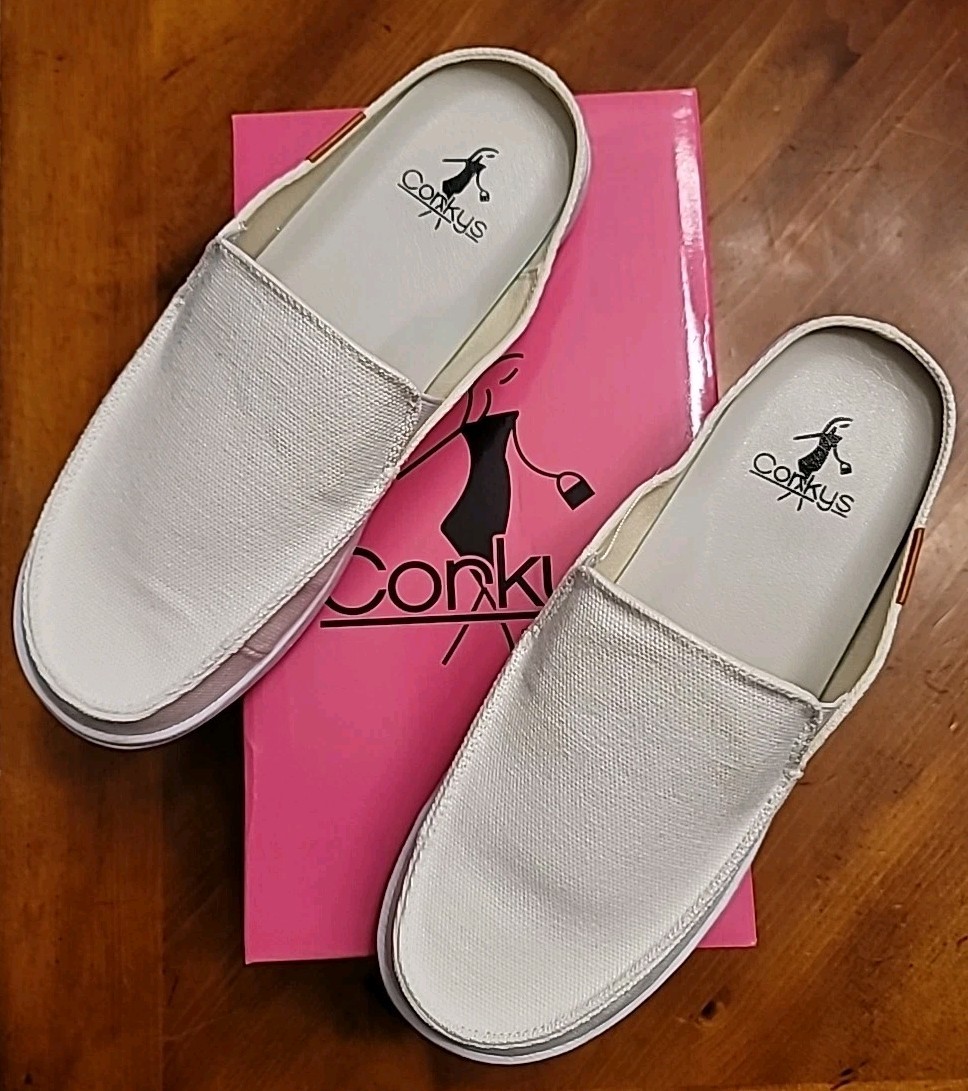 Corkys Footwear – White Pontoon Slip-on Mule Boat Sneakers Women’s Size 9 (NIB)