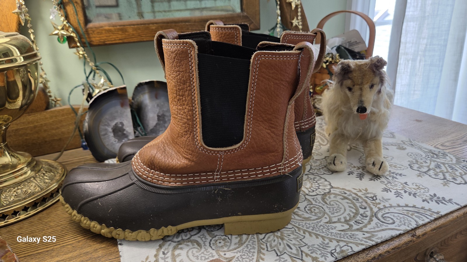 LL Bean Women’s Duck Boots Size 9 Excellent Shape-Pull On Chelsea Need Insoles