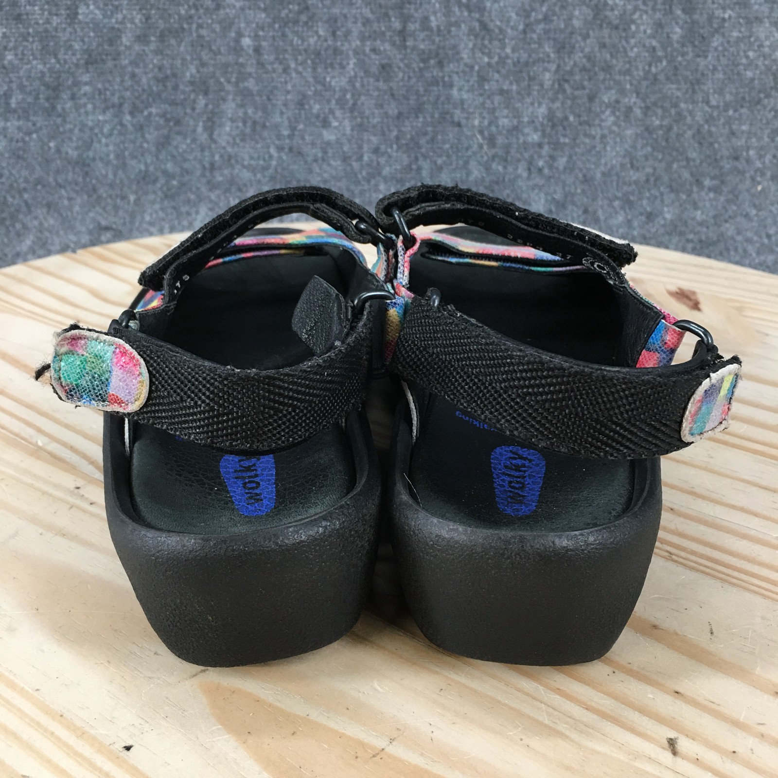 Wolky Sandals Womens 37 Jewel Orthopedic Platform Hook Loop Comfort Multicolor