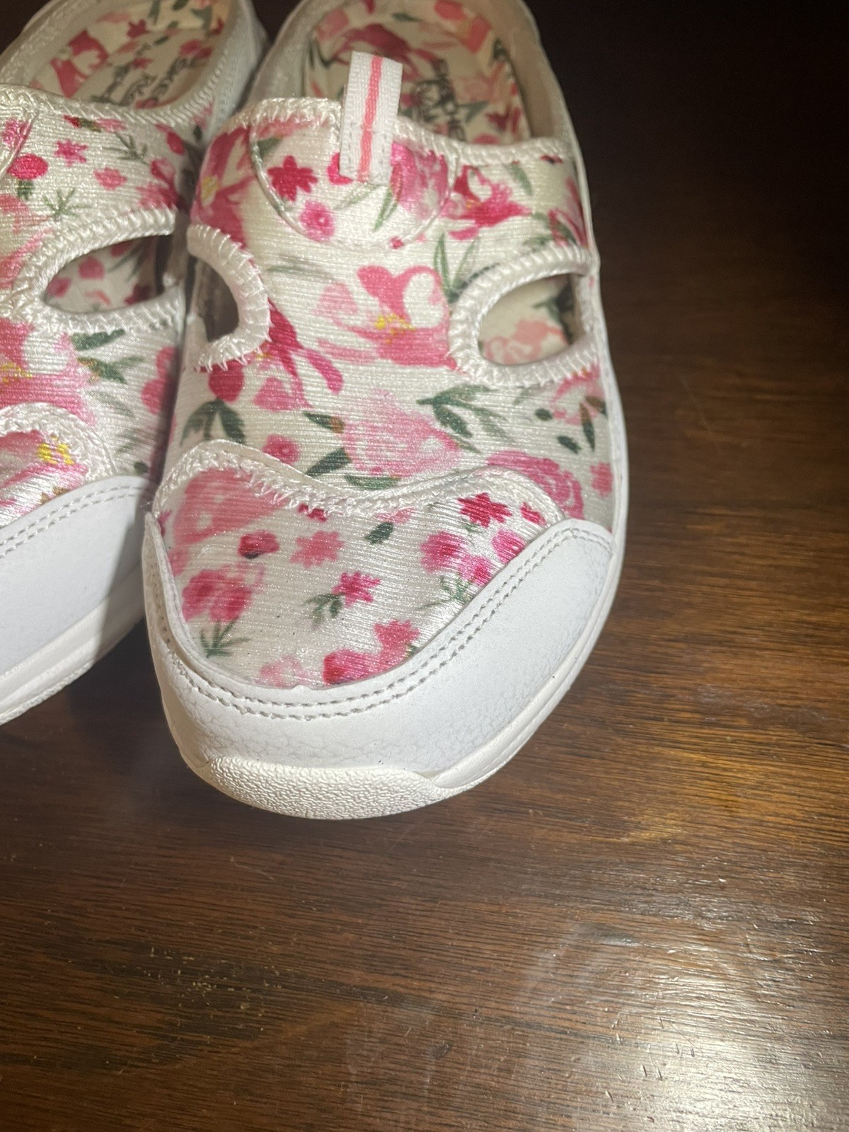 Skechers Commute Time Relaxed Fit Washable Mules-Flirty Floral-White-8.5-A399446
