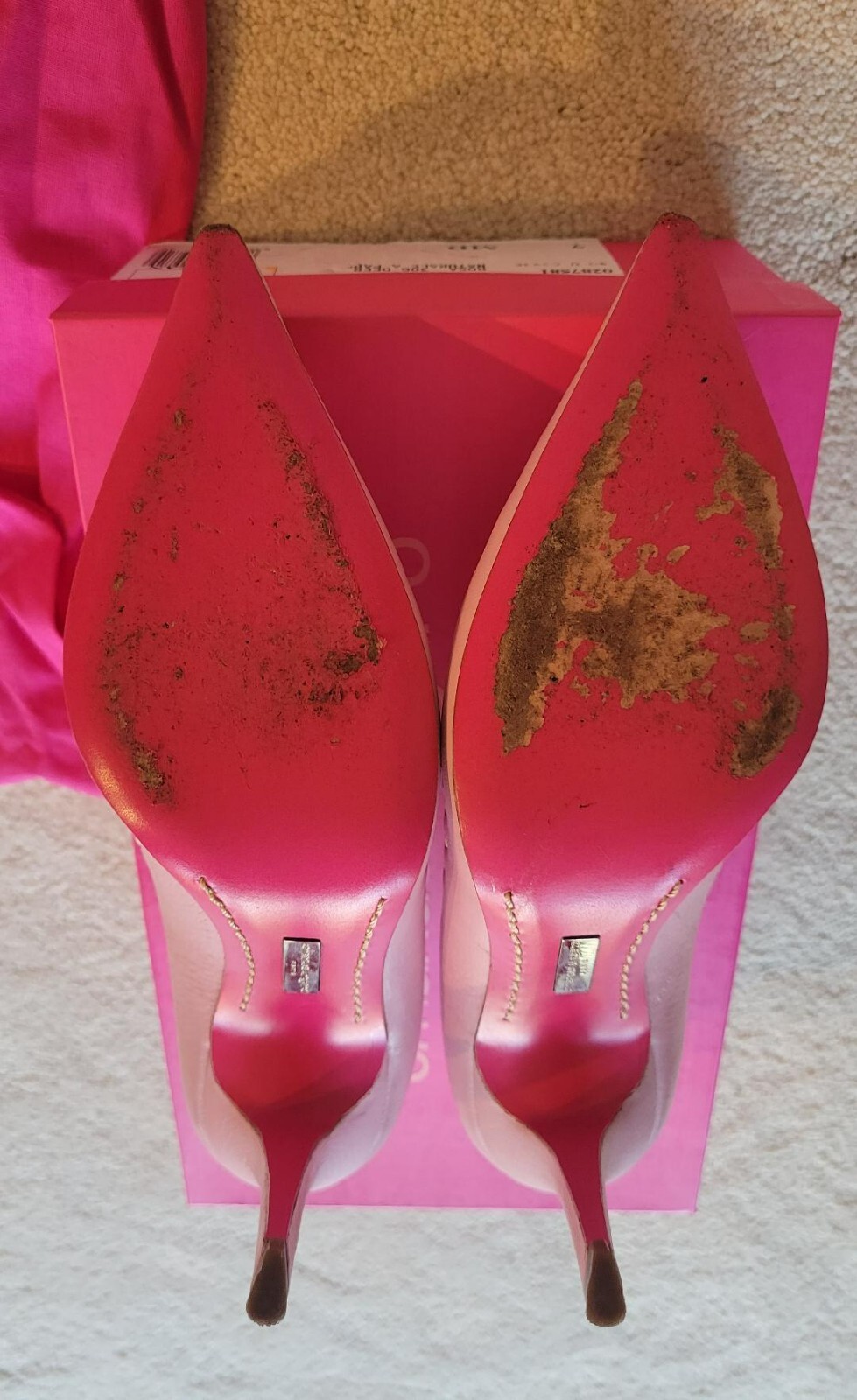 EMANUEL UNGARO PARIS 9cm/ 3.5” heels Light Pink soft leather Pumps – Sz 7M
