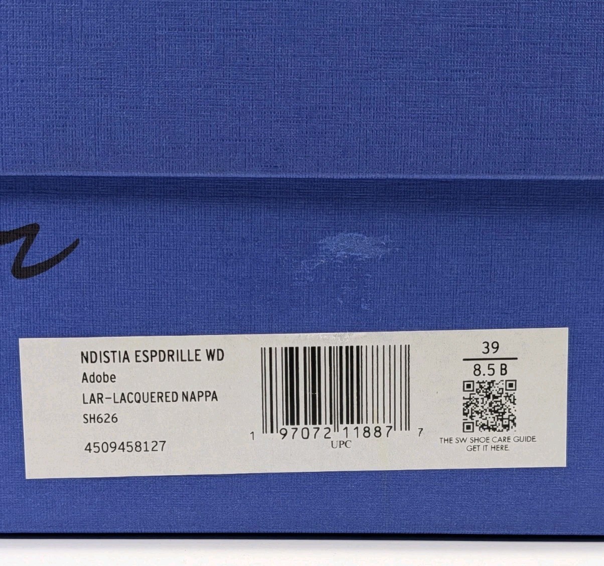 Stuart Weitzman Nudistia Espadrille Wedge Women’s 8.5B Adobe Leather NEW in Box
