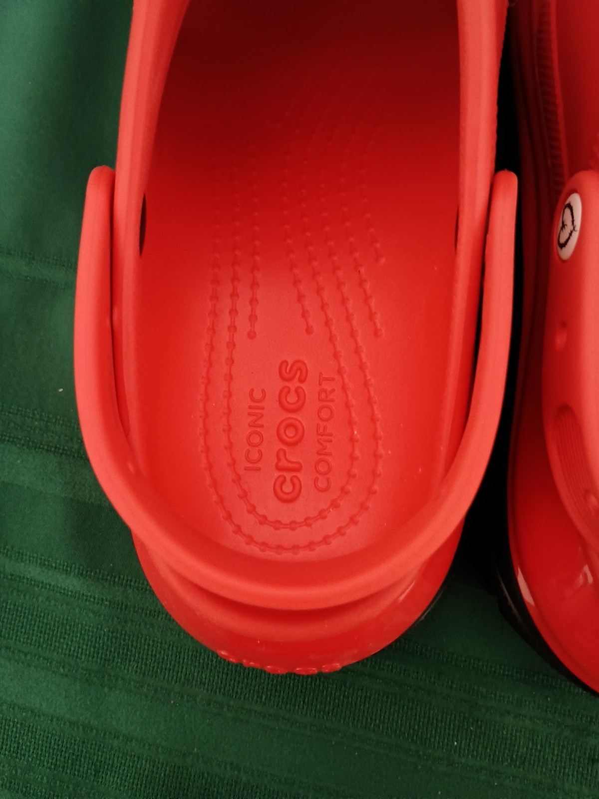 Limited Edition Karol G Red Flamboyant Crocs Mens 12 Missing Heart NW Drag Queen