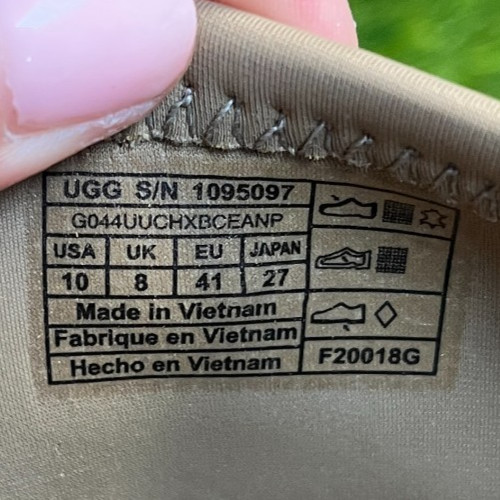 UGG Neutra Womens Size 10 Green White Athletic Walking Slip On Shoes Sneakers