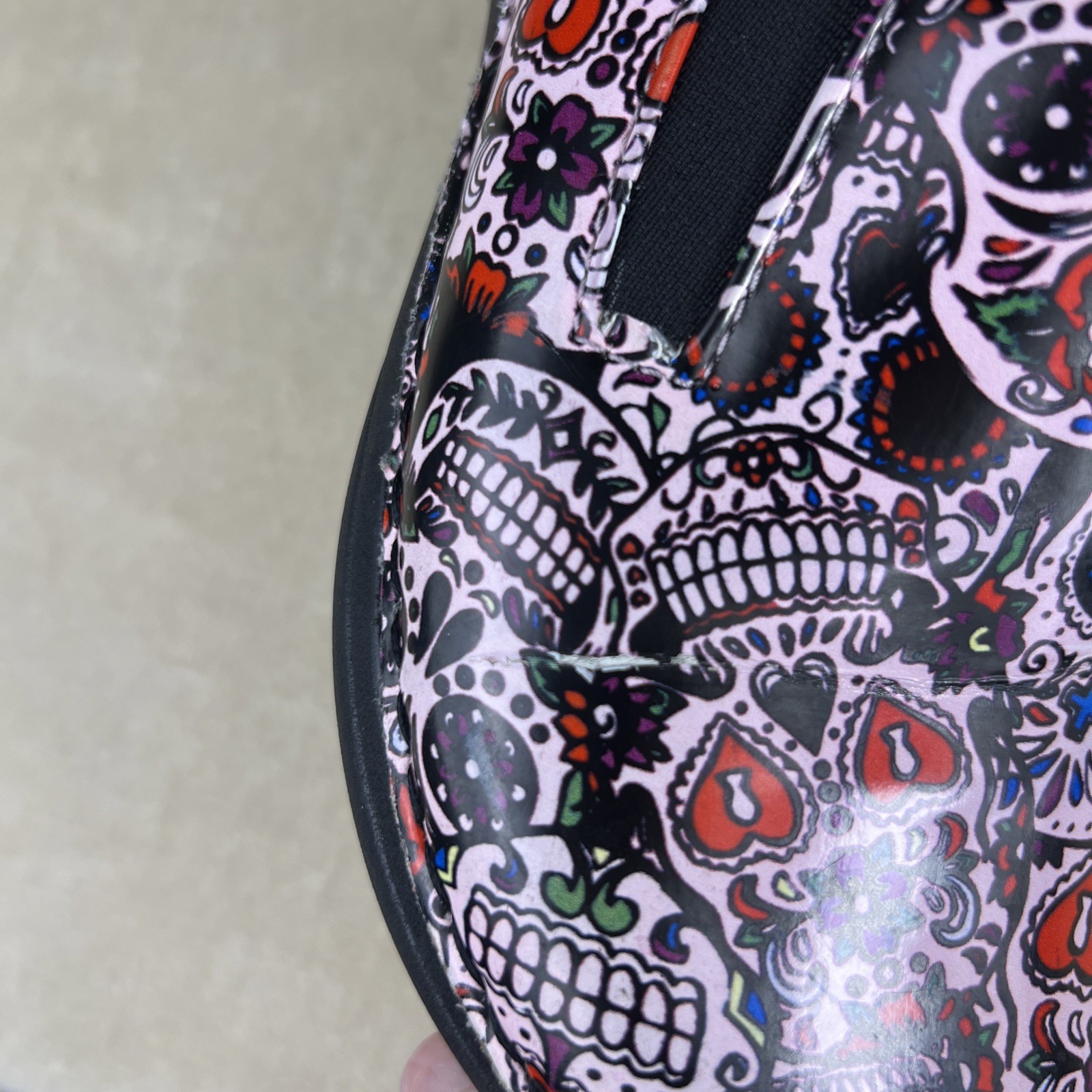 Spring Step Ferrara Day Of The Dead Clogs Women Sz 5.5 Slip-On Preloved