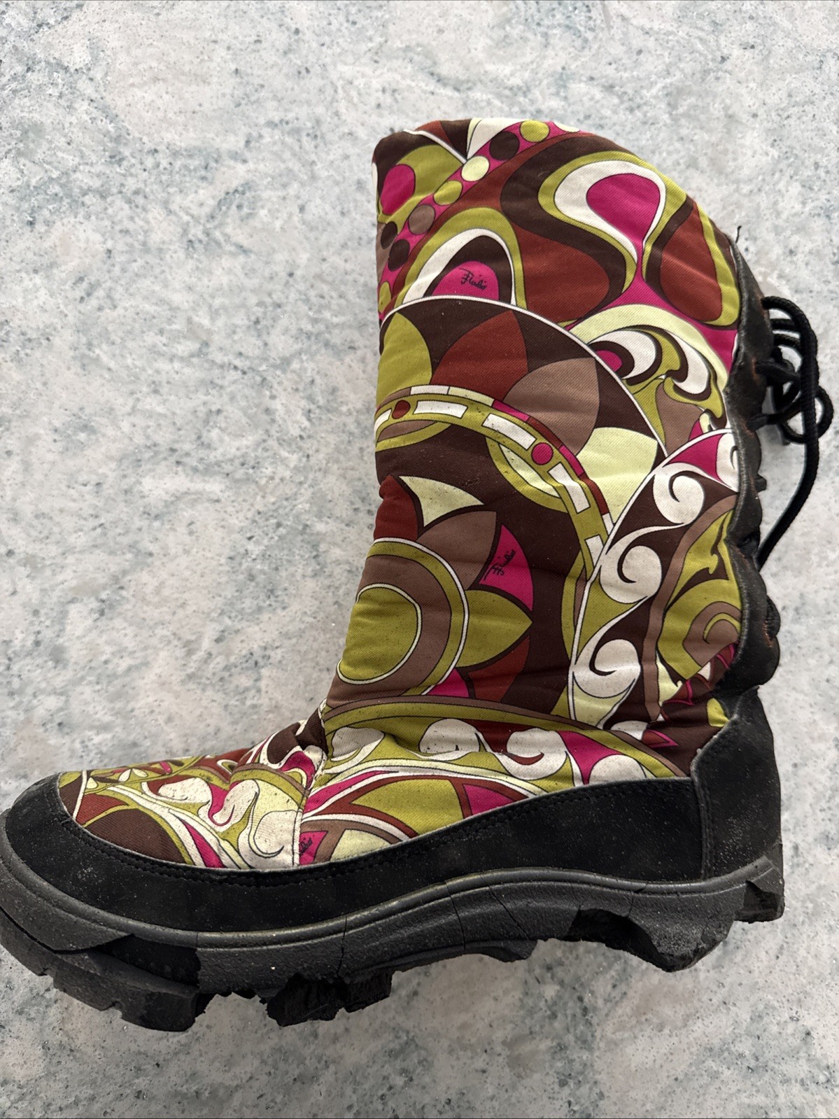 Emilio Pucci Fabric Half Boots Sz. 7