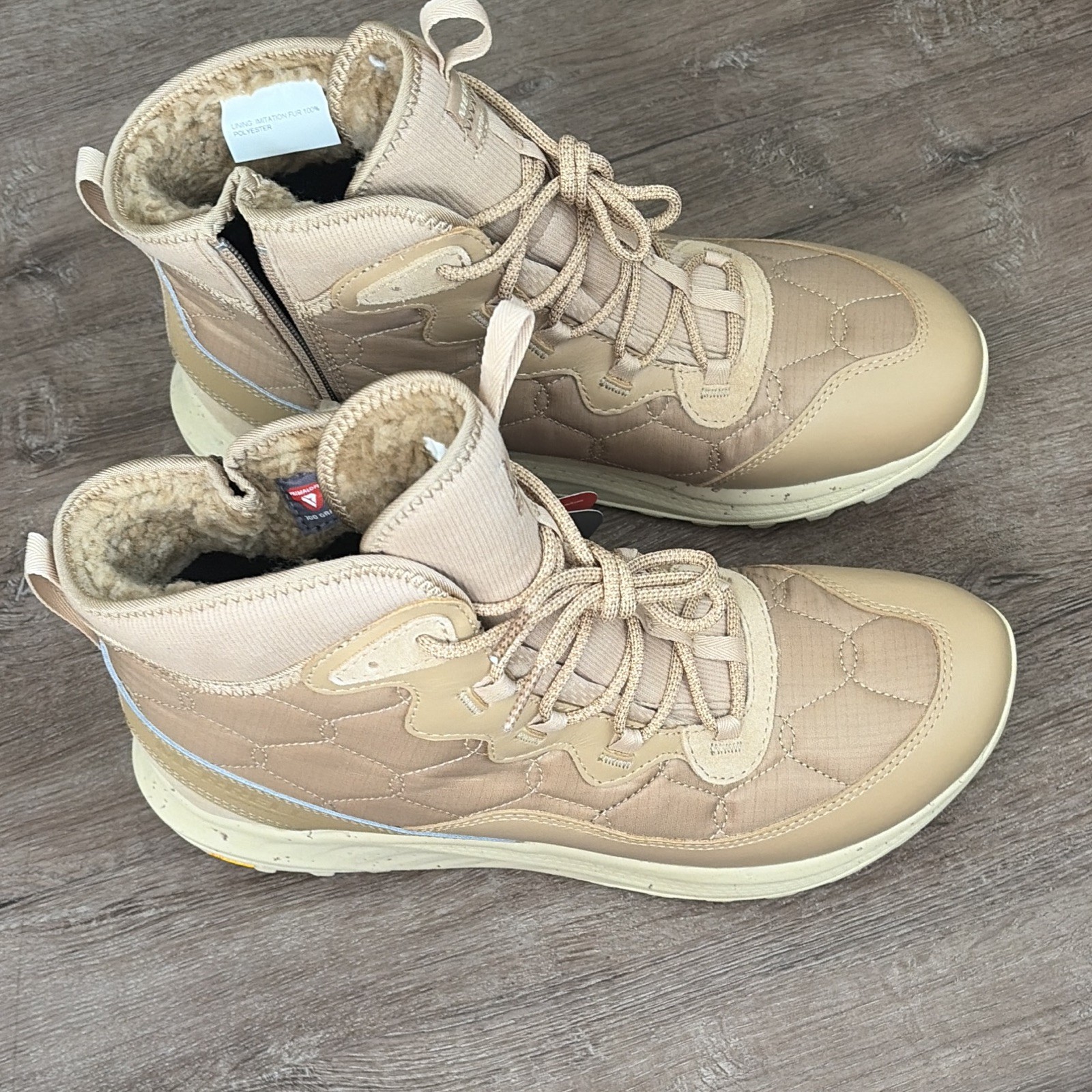 Merrell Antora 3 Thermo Mid Zip Waterproof Boots Beige Tan Women’s 11 J068242 NE