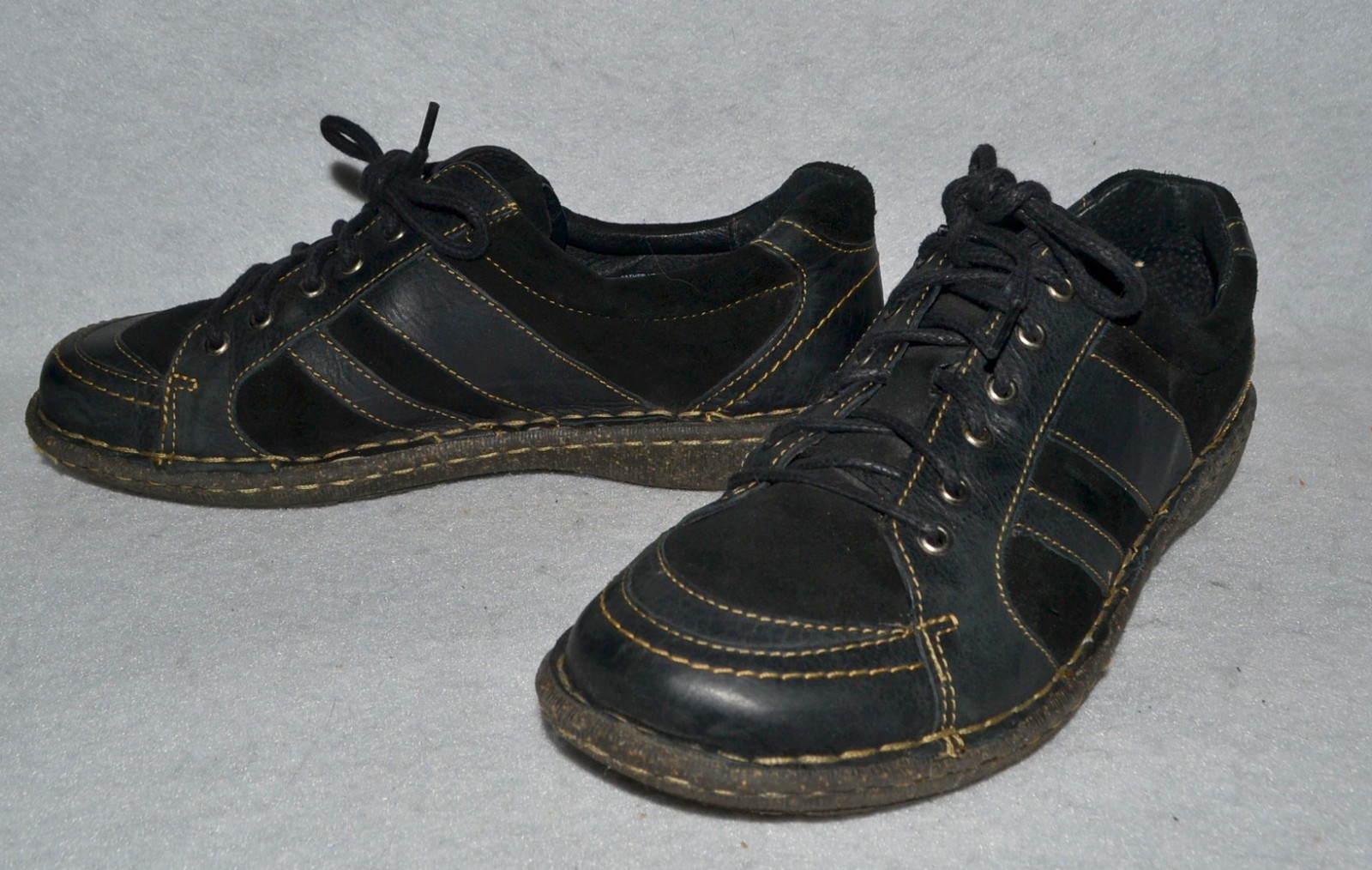 Born Womens Black Leather Oxford Lace-Up Shoes 9.5 W32112