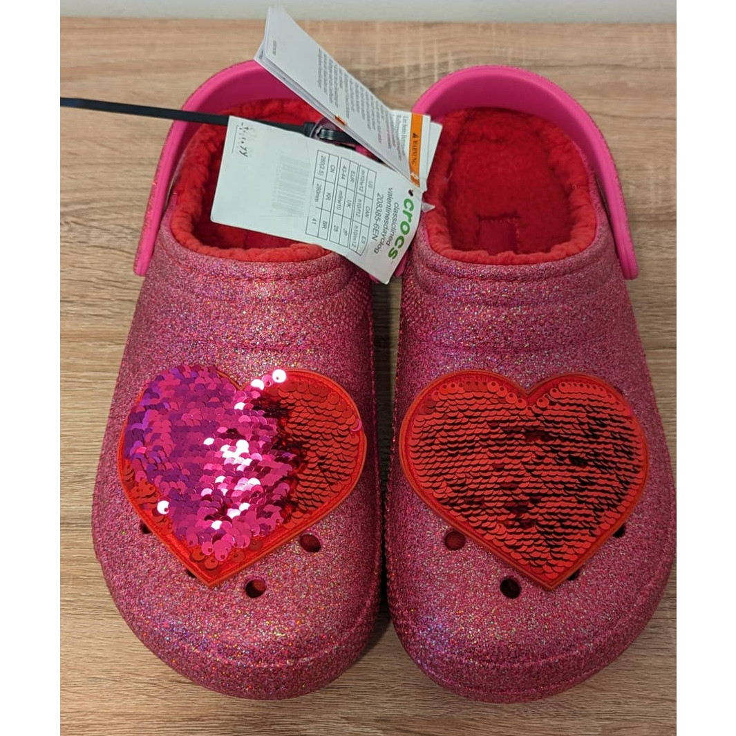 NWT Crocs Classic Lined V-Day Clogs size M10/W12