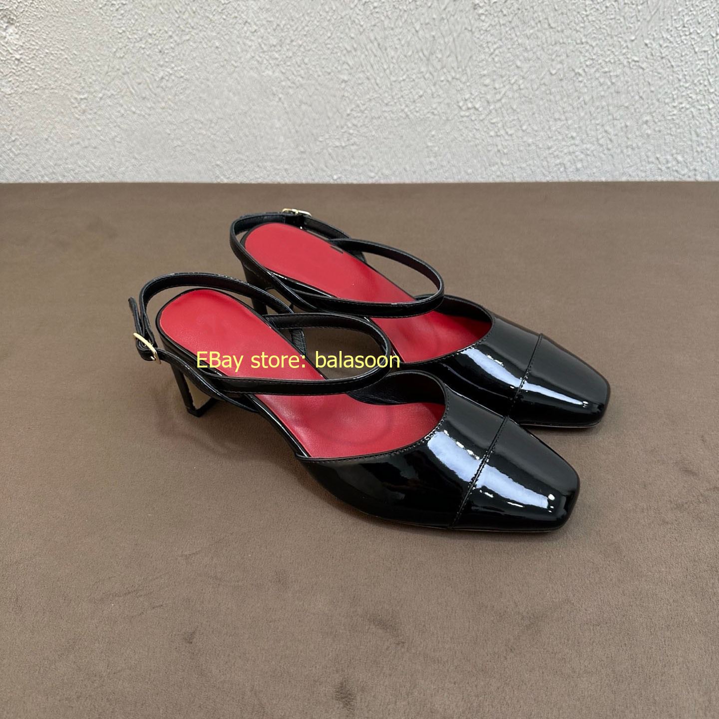 Summer 2026 Square Head Dopamine Mary Jane High-Heeled Sandals Thick-Heeled