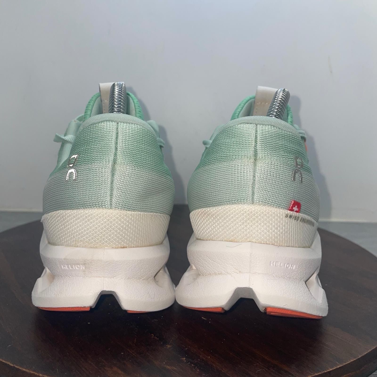On Cloudsurfer Mint Green Orange Road Running Shoes 3WD10441071 Womens 9.5