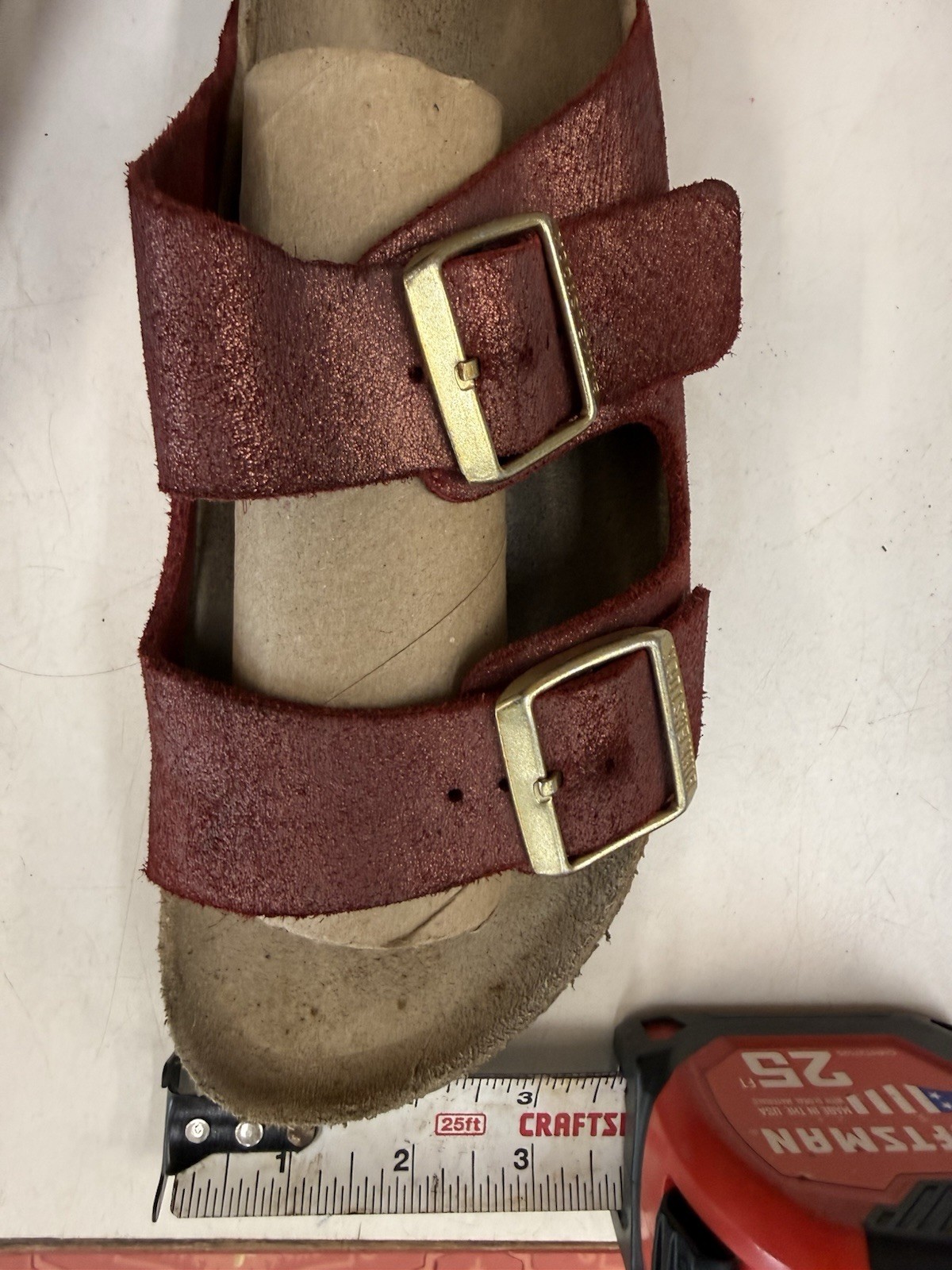 New with Box Birkenstock Arizona Pull Up Bordeaux Birko Flor Regular Select Size