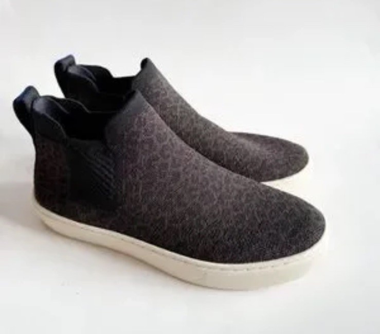 Rothy’s The Chelsea Ankle Boot Espresso Spot Leopard Size 7.5 Sneakers Shoes