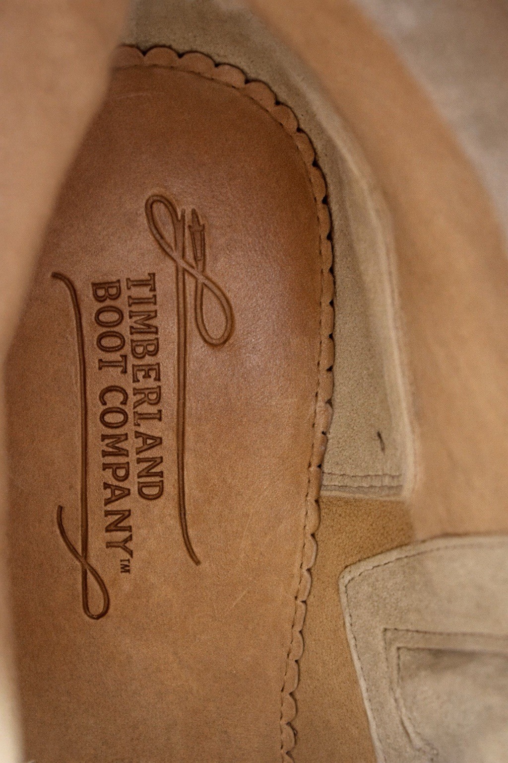 Timberland Boot Company Women- 7 Brown Embossed Leather Buckle Moto Boots Sample