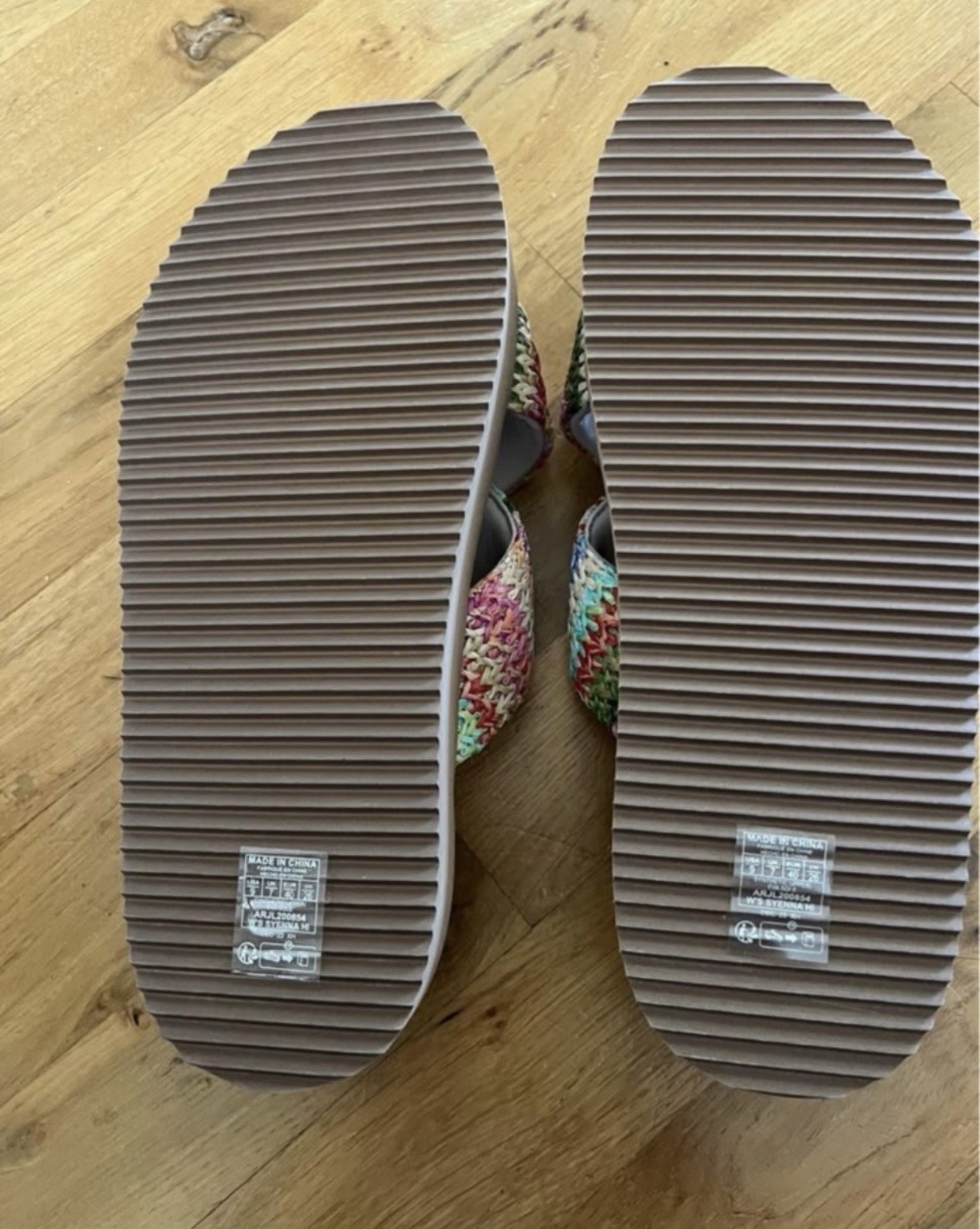 New Roxy Womens Syenna Hi Flat / Platform Sandal Woven Multicolor Women’s US 9