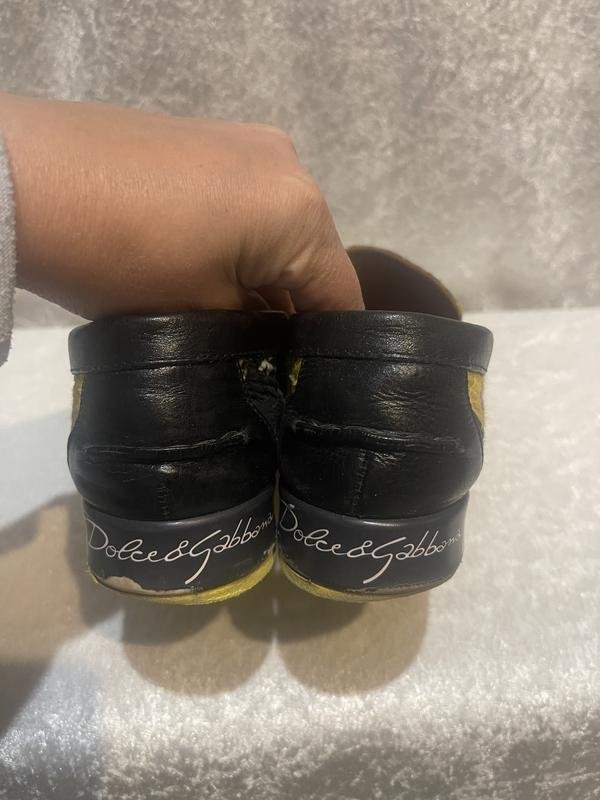 Women Dolce & Gabbana Loafers Yellow Textile 38.5