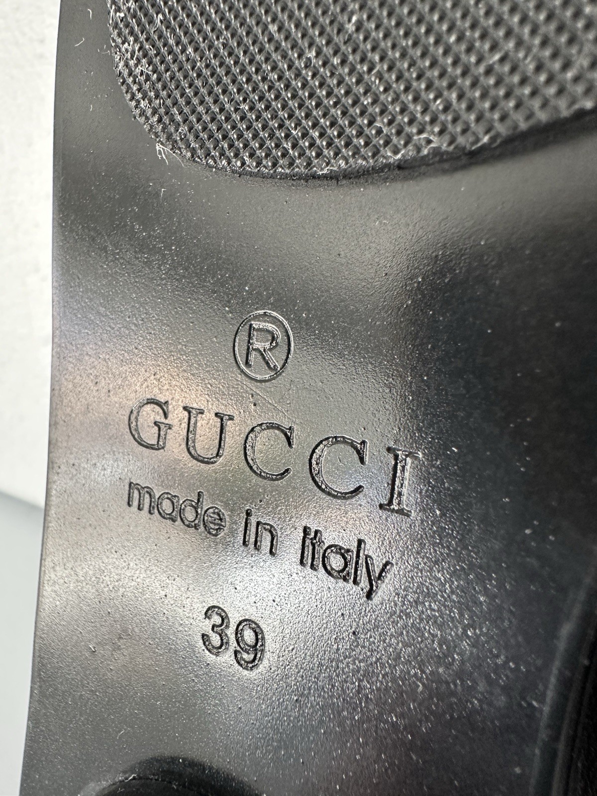 GUCCI Mules Sandals Frat GG Marmont Leather Black EU39 Retail $850