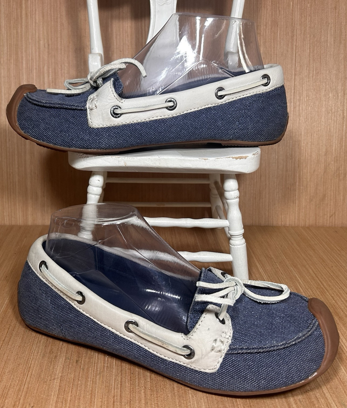 Keen Catalina Ensign Blue Canvas 1 Eye Boat Shoe Women’s Size 8